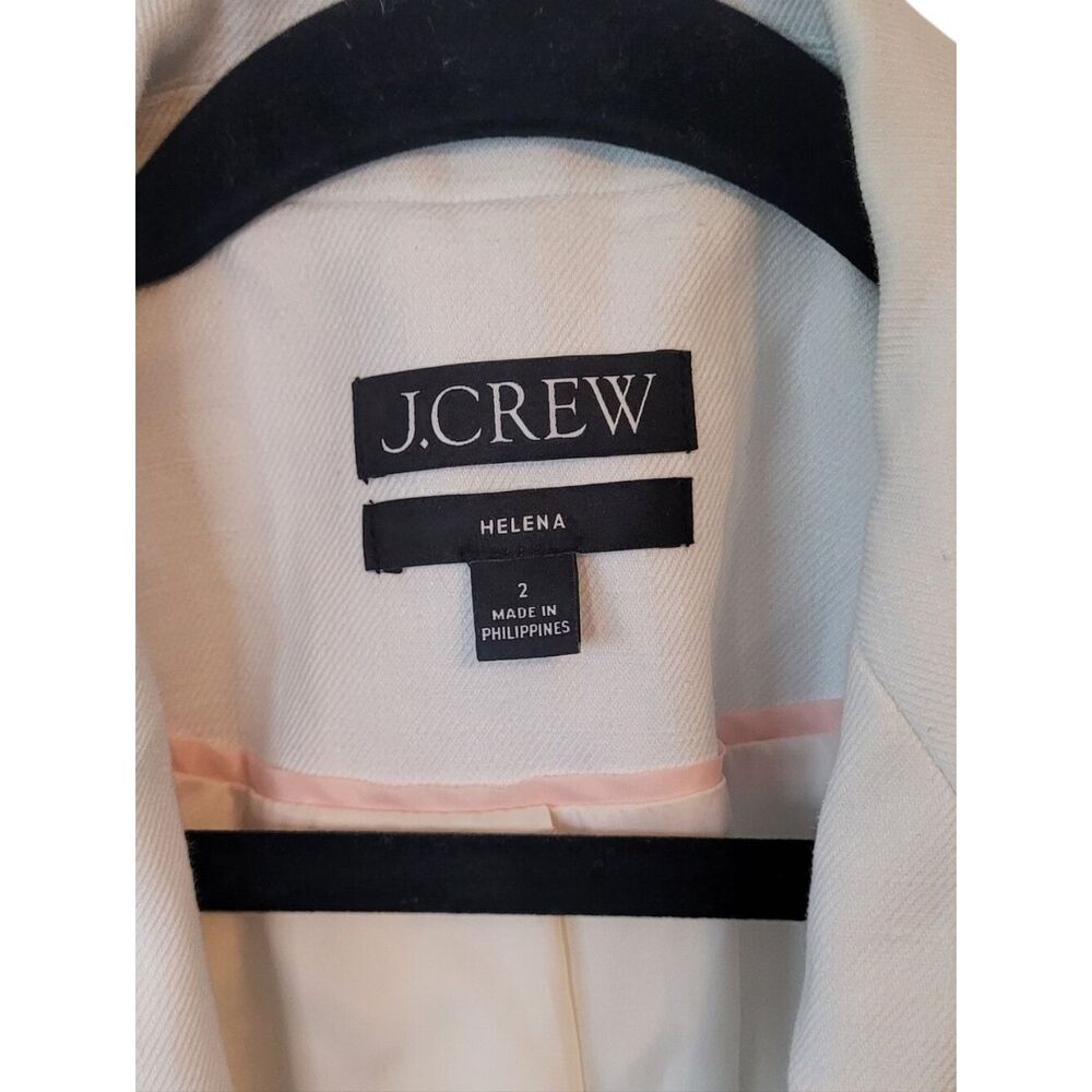 J. Crew Helena White Linen Blazer Women's Size 2 - Picture 3 of 7